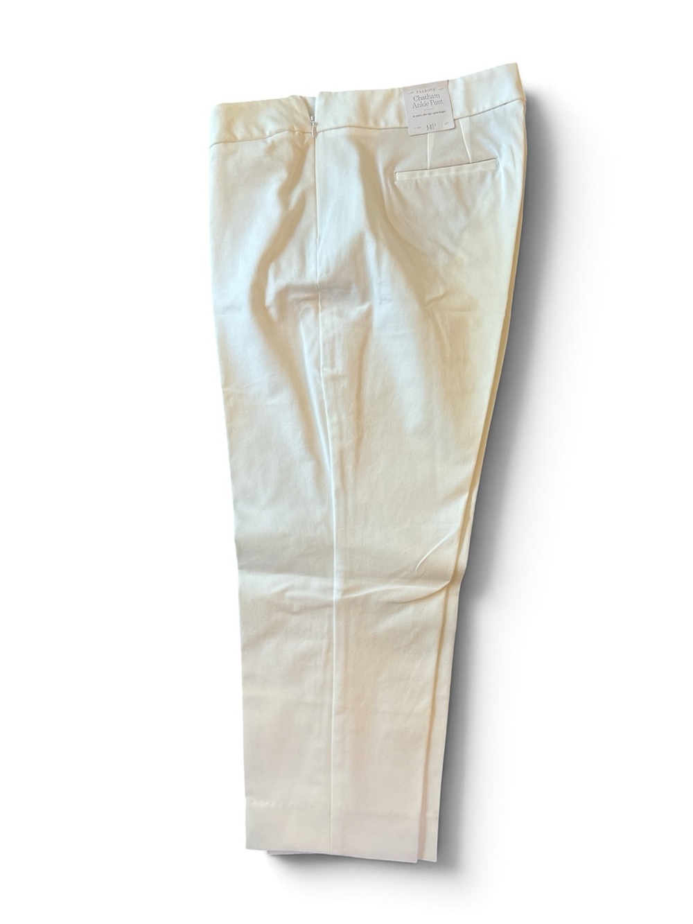 NWT Talbot’s White Chatham Ankle Pant Size 14P